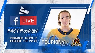 Facebook En Direct LHJMQ  avec Jordan Tourigny Cataractes de Shawinigan [upl. by Ahsimak]