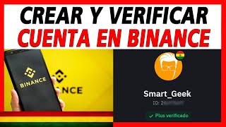 Como CREAR UNA CUENTA EN BINANCE y Verificarla Guía Paso a Paso [upl. by Noirb600]