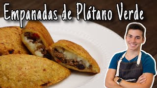 Empanadas De Plátano Verde  Cocina recetas comida Cubana  receta Tostones rellenos  Cuban recipes [upl. by Rofotsirk]