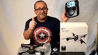 Unboxing do Drone Hubsan h501s X4 AIR Drone de Entrada para os iniciantes [upl. by Gaither709]