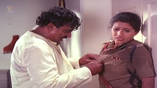 Doddanna Tries To Spoil Lady Police Officer Life  Gandanige Thakka Hendathi Movie Climax Scene [upl. by Dragon]