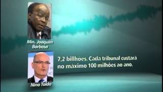 Joaquim Barbosa se irrita com entidades de magistrados  Repórter Brasil noite [upl. by Ylrehs]