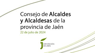 Rueda de prensa del Consejo de Alcaldes y Alcaldesas de la provincia de Jaén [upl. by Yvaht]