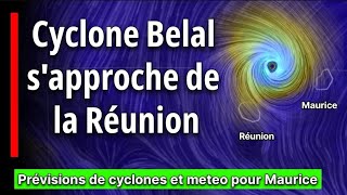 Prévision du 15 Janvier 2024  «Cyclone Tropical Belal sapproche de Maurice et de la Réunion» [upl. by Karena]