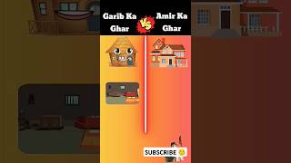 Garib ka Ghar versis Amir ka ghar 🖤🖤 please like and subscribetrending video shorts vaira 🖤 [upl. by Barbi676]