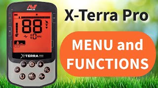 Minelab XTerra Pro Menu and Functions [upl. by Llirpa]