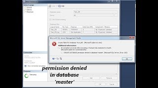 How to fix CREATE DATABASE permission denied in database master  SQL Server [upl. by Virnelli95]