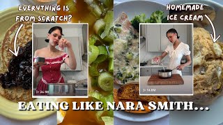 WHISPERED ASMR Eating Like Nara Smith for the Day [upl. by Lenore]