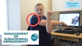 Management amp treatment of Subacromial Impingement [upl. by Kinsman]