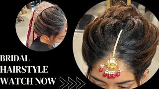 Kashees bridal Hairstyle  Easy Hairstyle tutorial [upl. by Gearard]