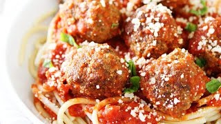 10 Minute Spaghetti and Meatball Recipe  Crockpot [upl. by Kcirtemed293]