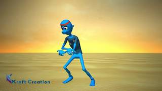 chocobodi Most funny alien dance challenge viral 3D animated video by Kraft Creation KCGI [upl. by Jovia]