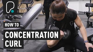 How To Do Concentration Curls [upl. by Ecirtra901]