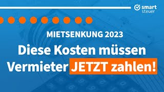 Mietsenkung Diese Kosten müssen Vermieter JETZT selbst zahlen [upl. by Bysshe]