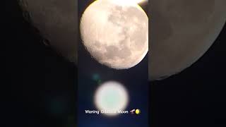 Waning Gibbous Moon 🔭🌖 20OCT2024 astronomyequipment telescope lunarphase timelapse [upl. by Pratt433]