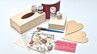 Decoupage od czego zacząć  zestaw startowy decoupage  tutorial [upl. by Ahtaga]