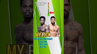 UFC Cortavious Romious vs Gaston Bolaños Quick Fight Pick [upl. by Gwennie]