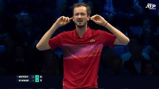 2024 Nitto ATP Finals Medvedev vs de Minaur Afternoon Session Highlights [upl. by Curley]