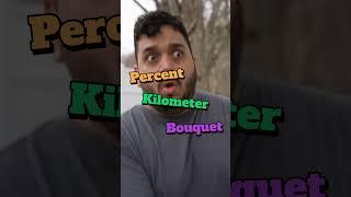 How to Pronounce These Words Percent Kilometer Bouquet shorts funny learnenglish [upl. by Luz]