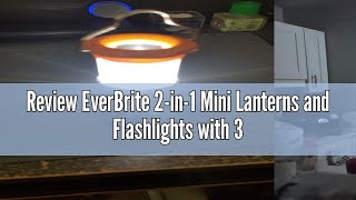 Review EverBrite 2in1 Mini Lanterns and Flashlights with 3 Modes 2 Pack Portable Outdoor LED Zoom [upl. by Handler]