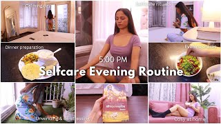 Cosy Selfcare Evening Routine 🌙  meditation dinner skincare getting cosy at home  Gulguli Singh [upl. by Luby]