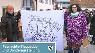 Aescher Fasnacht mit JubiläumsBlaggedde und Sonderausstellung  BirsstadtTV Aesch [upl. by Hujsak754]