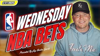 NBA Picks Today 1172024  FREE NBA Best Bets Predictions and Player Props [upl. by Dyanne]