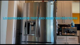 LG Refrigerator test and reset tips and tricks easy fix troubleshooting￼ Not cooling or freezing￼ [upl. by Lennie695]