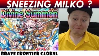 Sneezing Milko EPIC Rare Summon For Azalea Brave Frontier Global [upl. by Sudderth]