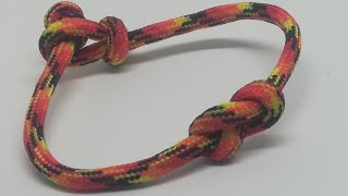 Single strand Infinity Knot Paracord Friendship Bracelet KALYO Paracords [upl. by Ardnassac]