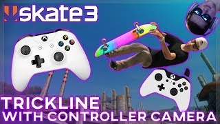 Skate 3  Tricklining With Controller Cam [upl. by Karlyn]