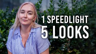 5 Uses for a Speedlight One Light Portraits [upl. by Eniarral]