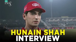 PSL 9  Hunain Shah Interview  Islamabad United vs Peshawar Zalmi  Match 20  M2A1A [upl. by Teodoor780]