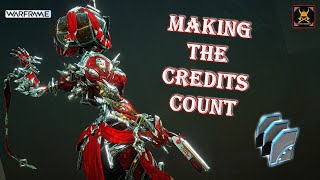 Making the CREDITS count in WARFRAME [upl. by Aikemehs]