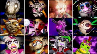 FNAF Security Breach  All Jumpscares amp Best Scary Moments FNAF Jumpscares [upl. by Way854]