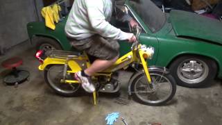 Motobecane Moped Restoration Ep 5  More Carb and First Start [upl. by Kendal235]