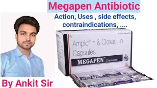 Megapen  AmpicillinCloxacillin  Antibiotic  Mechanism Of Action  Side effects  medical [upl. by Jen]