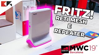 Fritz Repeater e Reti Mesh come avere il WIFI più veloce a CASA o in UFFICIO  MWC 2019 [upl. by Oigufer761]