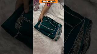 Viral saree on Meesho meesho saree haul meesho ytshorts ytfeed festivehaul [upl. by Prosperus]