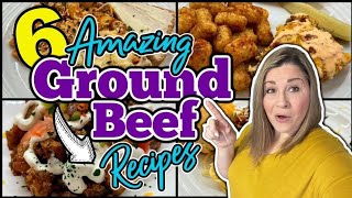 6 MOUTHWATERING GROUND BEEF Recipes that will BLOW Your Mind  Quick amp Easy Dinner Recipes [upl. by Jerz]