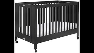 Babyletto Maki FullSize Folding Crib Black [upl. by Frederico802]