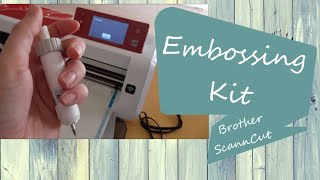 Embossing Kit  Brother ScannCut  Lijn Embossen [upl. by Acilef]