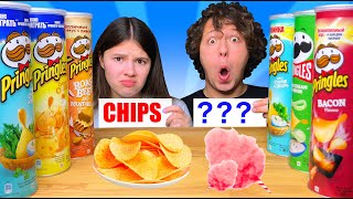 ASMR REAL CHIPS VS UNKNOWN FOOD CHALLENGE  EATING SOUNDS MUKBANG 먹방 Tati ASMR [upl. by Florine]