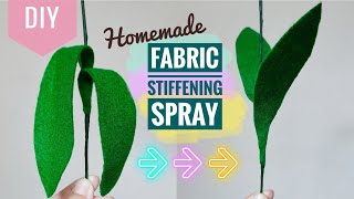 DIY How to Stiffen Felt Fabric  Cara Membuat Kaku Kain Flanel dan Brokat  TIPS 1 [upl. by Earla]