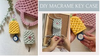 DIY Macrame Key CaseHolder  Easy and Simple Macrame Tutorial [upl. by Eiramlatsyrk]