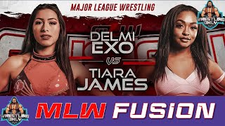 Betonline MLW  Tiara James Vs Delmi Exo  Major League Wrestling  mlw wrestling Match [upl. by Ykroc30]