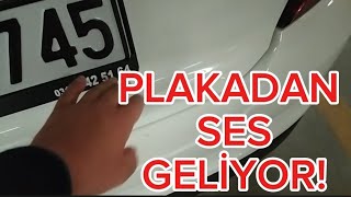 ARAÇ PLAKALIĞINDAN GELEN SES NASIL GİDERİLİR ARAÇ PLAKASI YAPIŞTIRMA [upl. by Holleran]