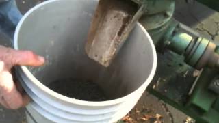 Making Leaf Pellets on 6quot chinese pellet press [upl. by Danforth475]