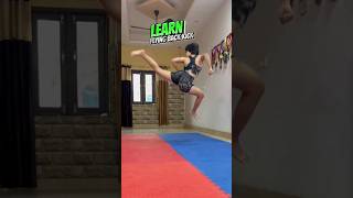 Learn flying back kick  💪 tutorial motivation martialarts [upl. by Loux]