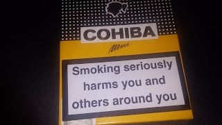 Cohiba Mini Cigars Review [upl. by Nnylatsirk]